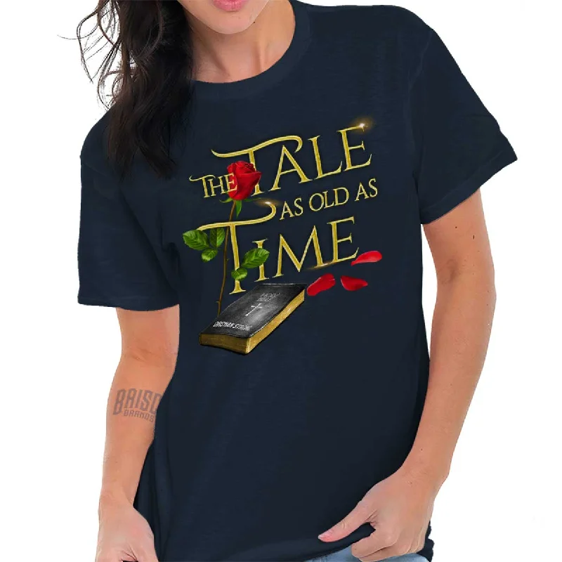 Tale Old as Time T ShirtLeather-Paneled T-Shirts