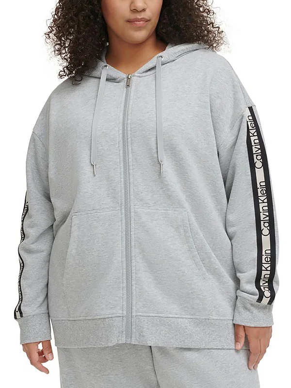 Logo HoodiesPlus Womens Logo Running Hoodie