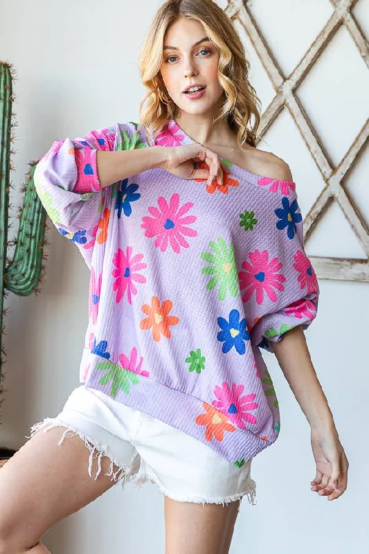 PulloversequinedDaisy Oversized Plus Pullover