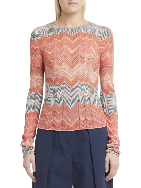 PulloverombreNessa Pullover Top In Sunrise